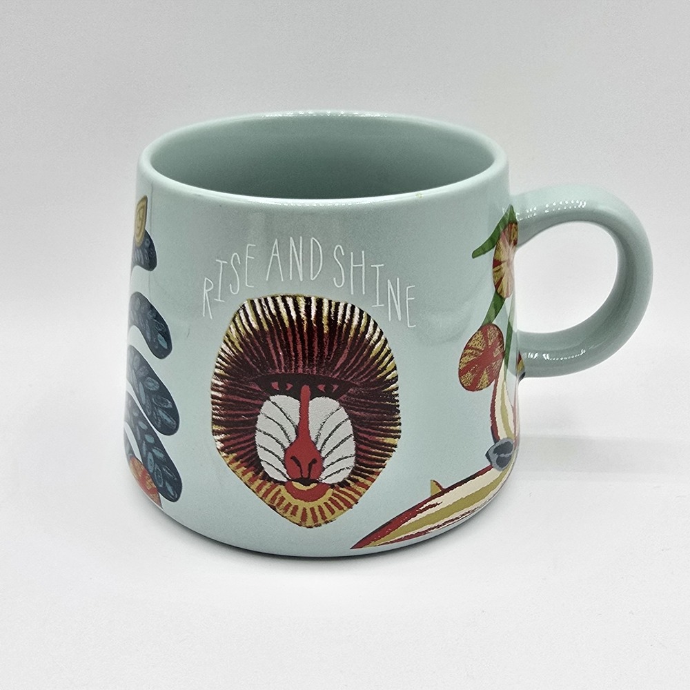Opal House Mug Rise & Shine Tropical Jungle Baboon Target 16 oz Monkey Ape
